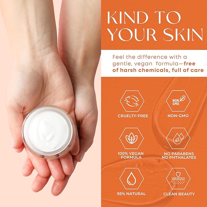Skin 2.0 Vitamin C & Collagen Face Moisturizer – Hydrating Anti Aging Cream for Smooth & Radiant Skin, Firms & Revives Dull Complexion – Dermatologist Tested, Korean Skin Care, Clean Beauty – 2 Pack