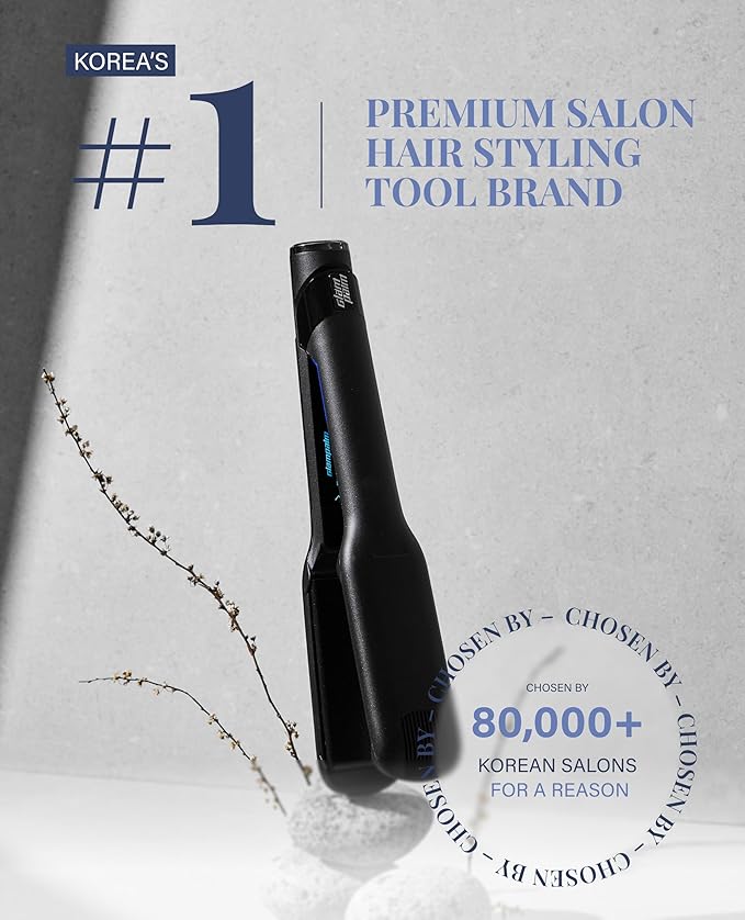 GLAMPALM GlamMuse Wide 1.5" All-Ceramic | Korea's No.1 Hair Straightener