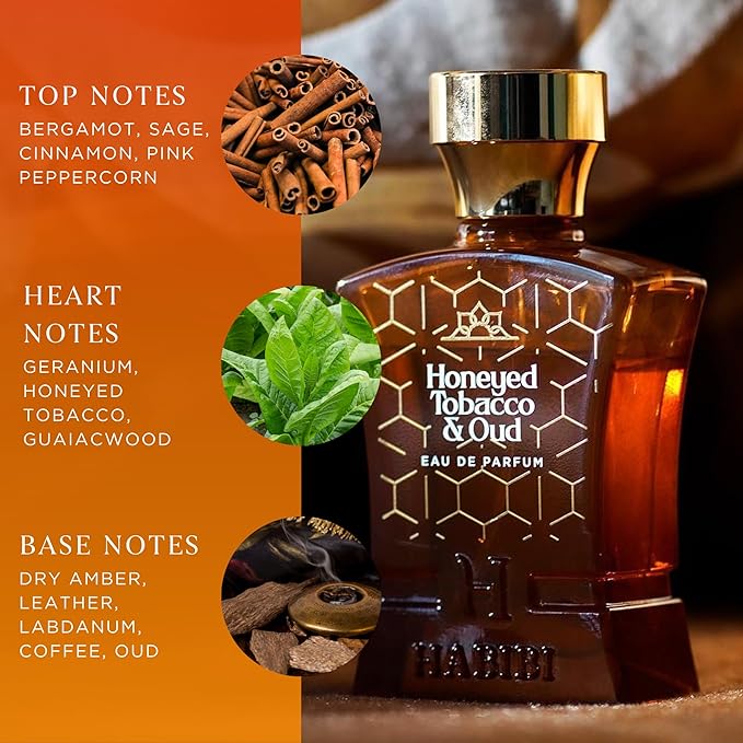 H HABIBI Honeyed Tobacco & Oud Perfume for Men Eau de Parfum 75 ml