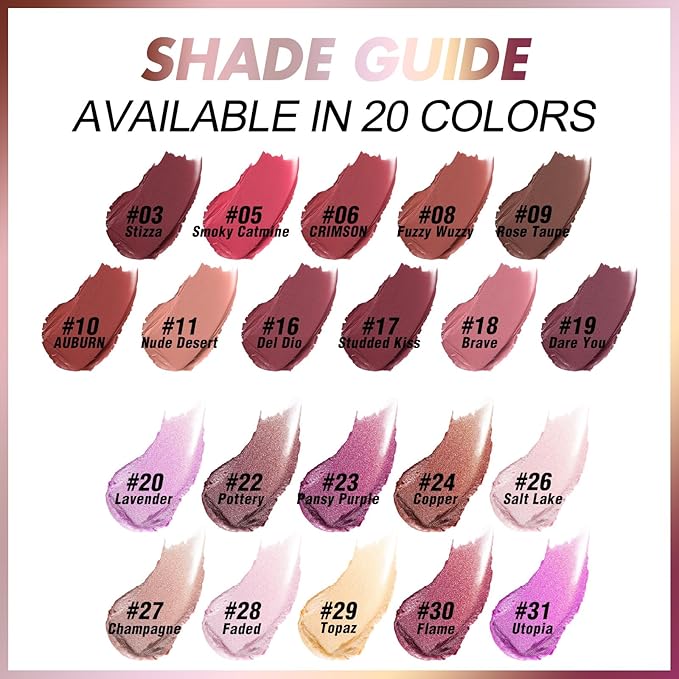 FOCALLURE Ultra Chic Lipstick,Moisturizing Lip Crayon,Lightweight Color without Drying or Fading,Long Lasting Waterproof Lips Makeup,BRAVE