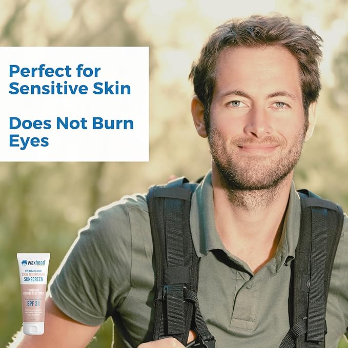 Tinted Mineral Sunscreen for Face SPF 31, Zinc Oxide Sensitive Skin - Light