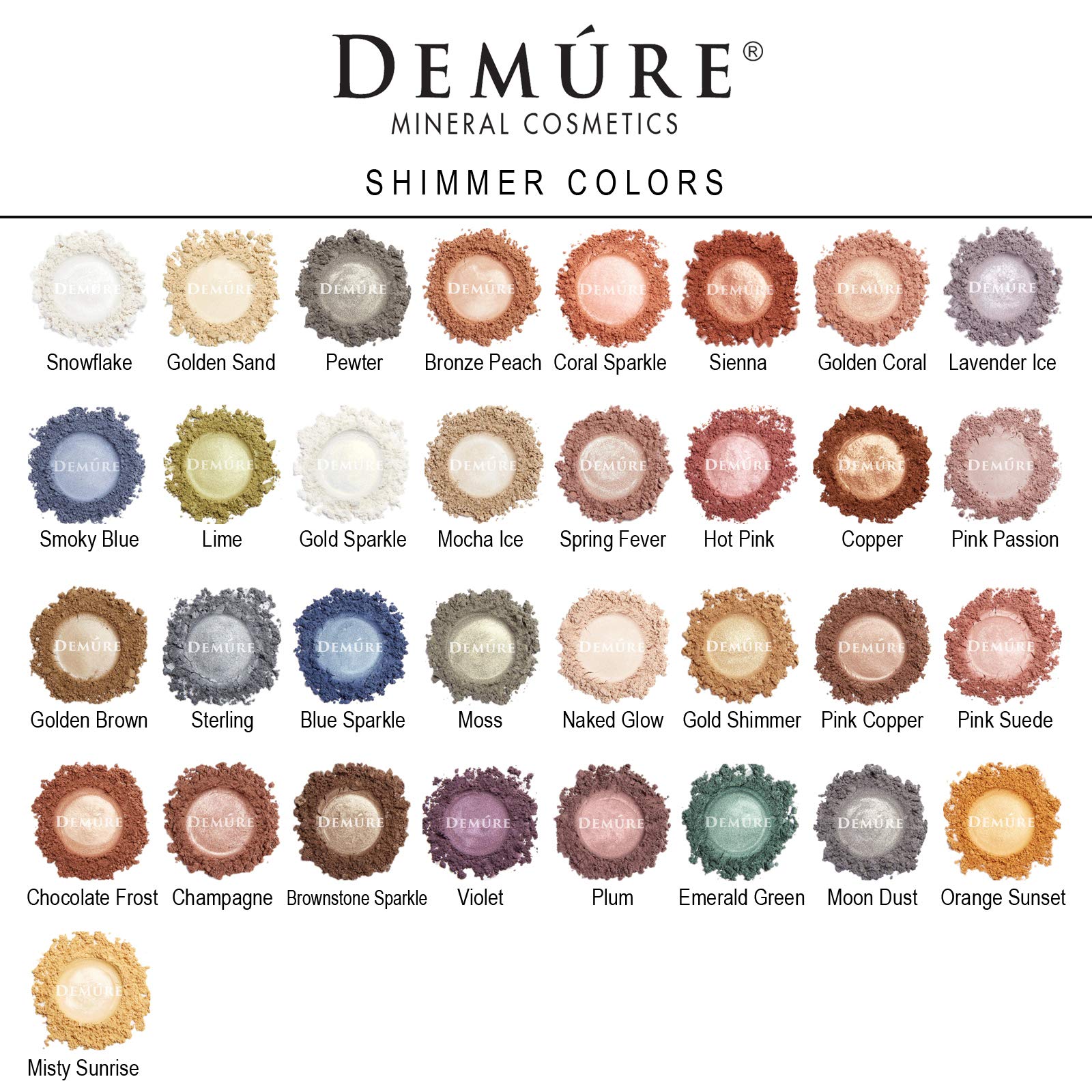 Demure Mineral Make Up Eye Shadow (Blue Sparkle), Shimmer Eyeshadow, Loose Powder, Glitter Eyeshadow, Eye Makeup, Professional Makeup
