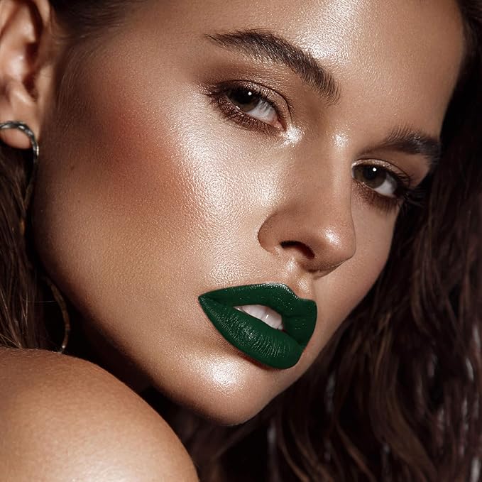 ilembane Forest Green Matte Liquid Lipstick Long Lasting - Mystic Green