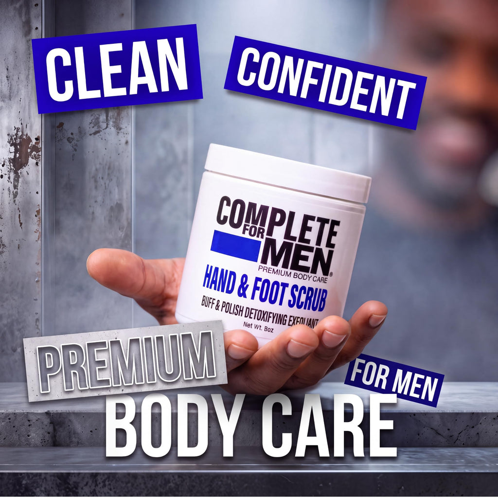 COMPLETE FOR MEN - Hand and Foot Scrub: Exfoliating Feet, Hand Exfoliant, Sugar Scrub for Dry Skin, Moisturizing Rough Skin Remover, Ideal for Hands and Feet Care, Scrub for Men