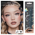 Rebel Tattoos 2-in-1 Eyeliner Stamp, Pigmented Intense Black Formula, Smudge-Budge Proof, Sweatproof, 24 Hour Stay Eyeliner Stamp Star Butterfly or Heart (Black Star)