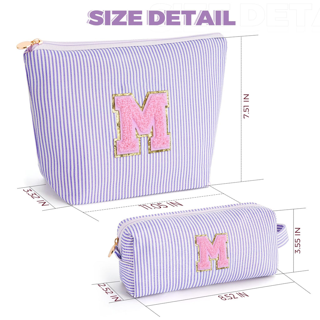Btffitting Gifts for Teen Girls Women - Birthday Gifts for 10 11 12 13 14 15 16 17 18 Years Old Girl,Makeup Bag Cosmetic Bag,Teacher Gift Trendy Stuff Toiletry Bag - Lavender,M