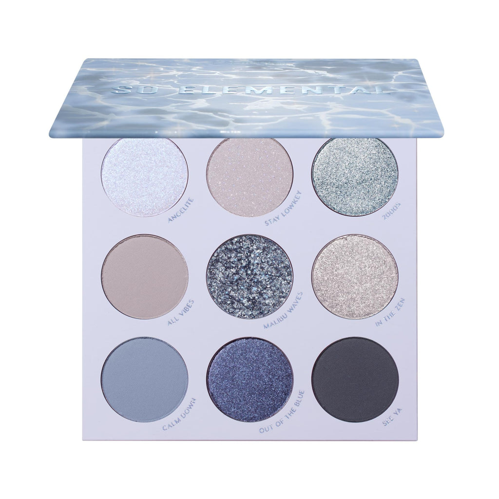 Colourpop So Elemental Eyeshadow Palette - Blue & Silver Shadow Palette with Metallic and Matte Finishes - High-Pigment Eye Makeup with a Long-Wearing Formula (0.3 oz)