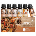 Soulorigin Autumn Spice Essential Oils Set – Cozy Fall Fragrance Oils for Diffuser & Candle Making – Cinnamon, Vanilla, Pumpkin Pie, Nutmeg, Clove, Gingerbread – Warm Home Aroma & Gift Set