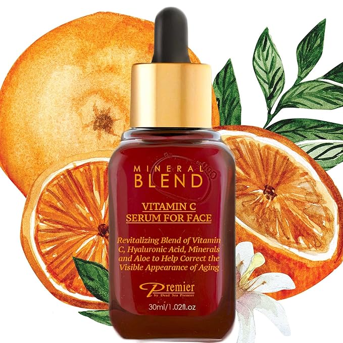 Premier Vitamin C Facial Serum with Hyaluronic Acid & Rose Hip 1.02 fl oz