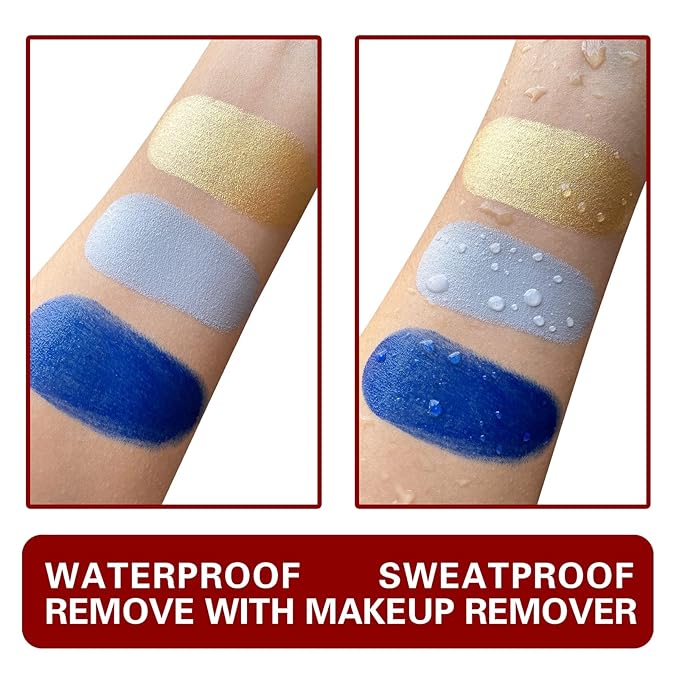 MEICOLY Grey Face Body Paint Stick(1.06 Oz),Sweatproof Waterproof Full Body Paint,Blendable Face Paint for Halloween SFX Zombie Homestuck Grayscale Cosplay Makeup