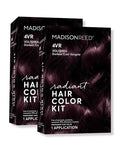 Madison Reed Radiant Hair Color Kit - 4VR Darkest Cool Sangria with Vibrant Violet Red Tones (Volterra Amethyst), Vivid Permanent Hair Dye for Bold Color & Shine | PPD-Free & Ammonia-Free, 2 Pack