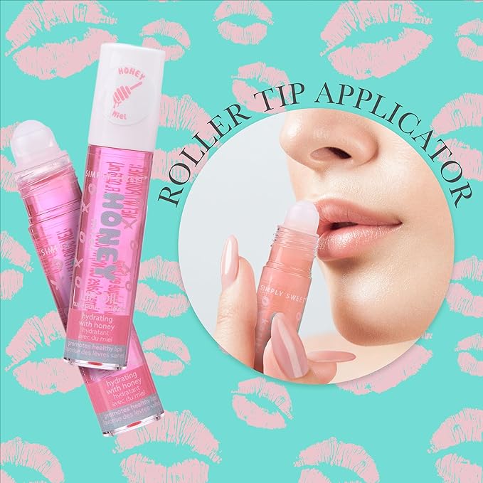7pc High Shine Lip Glow Oil Collection - Hydrating Roll-On Rollerball Lip