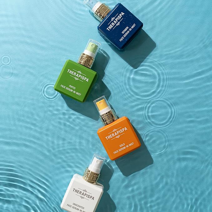 THERAPISPA Face Serum-In-Mist – Unscented Hydrating Face Mist & Spray Serum with Niacinamide, Panthenol & Hyaluronic Acid for Sensitive Skin & Deep Moisture (2.0 fl oz)
