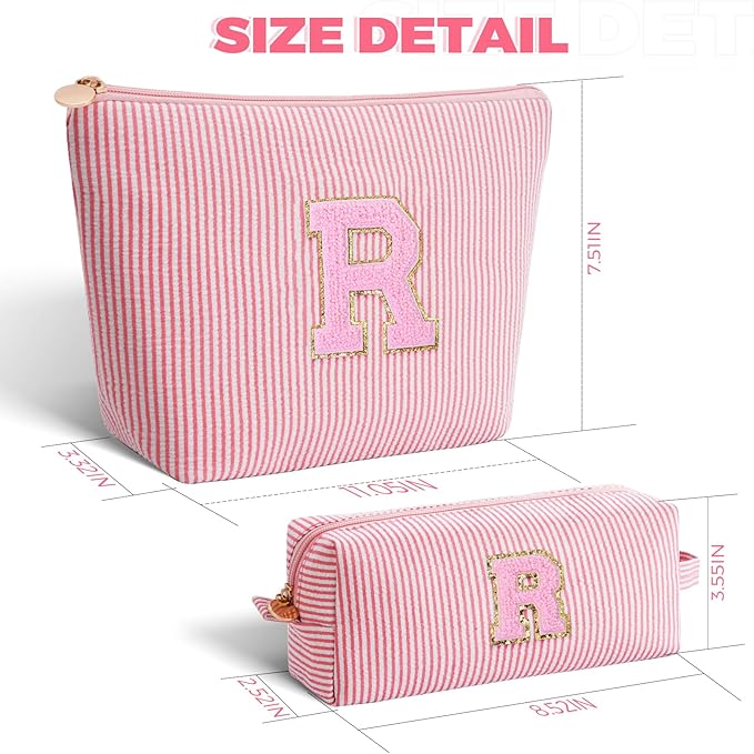 Btffitting Gifts for Teen Girls Women - Birthday Gifts for 10 11 12 13 14 15 16 17 18 Years Old Girl,Makeup Bag Cosmetic Bag,Teacher Gift Trendy Stuff Toiletry Bag - Peach,R
