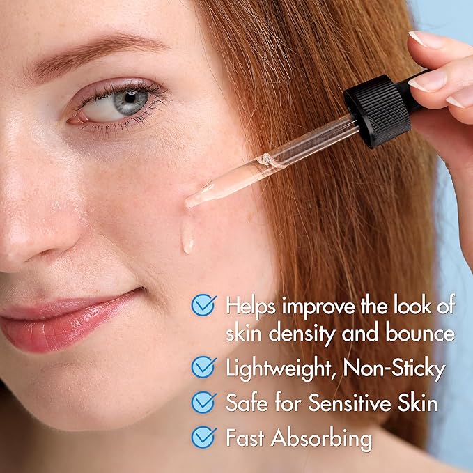 Ebanel Hyaluronic Acid Serum for Face with Peptides, Niacinamide, Vitamin C