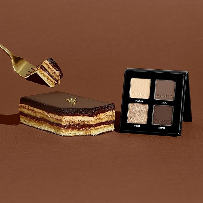 SIGMA BEAUTY Quad Eyeshadow Palette - Tiramisu Eyeshadow Quad, 4 Shades