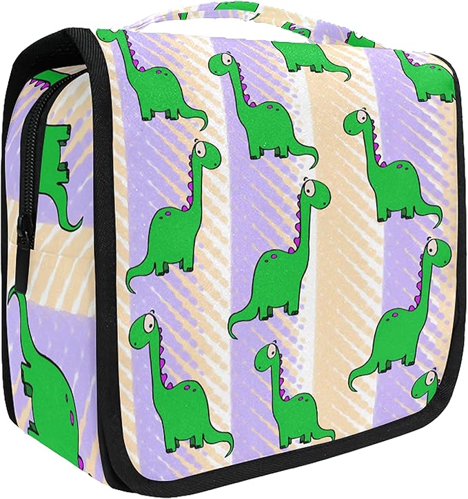 senya Hanging Travel Toiletry Bag Cute Dinosaur Kit Makeup Case Cosmetics Organizer for Men Women…