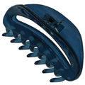 Camila Paris CP3125 French Hair Clips for Women, 3.5" Blue, Large Claw Clip Strong Hold All Day, No Damage No Slip Claw Clips for Thick Curly Wavy Fine Straight Hair, Jaw Clip Made in France