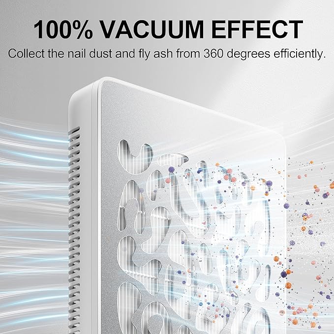 L'UGX Professional Nail Dust Collector, Dust Collector Nail Tech, LG608S