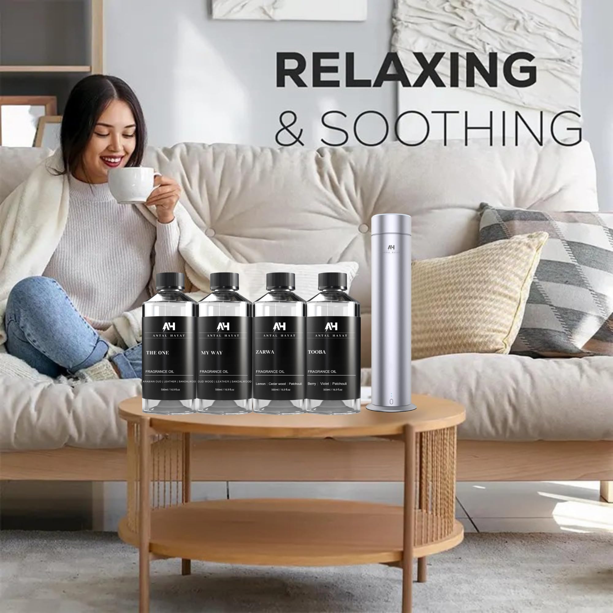 Hotel Scents Tooba Diffuser Oil 500ml - Inspired by La Vie Est Belle Perfume - Hotel Scent for Home - Berry, Patchouli & Violet - Luxury Aromatherapy Oil for Ultrasonic & Waterless Diffusers