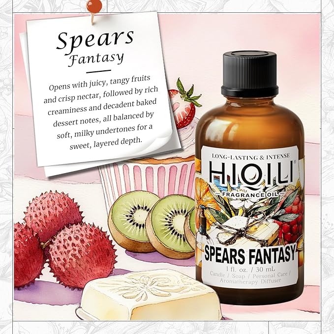 HIQILI Spears Fantasy Fragrance Oil for Home Diffusers, Candle & Soap