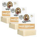 Dr. Squatch Total Moisture Natural Men’s Bar Soap – No Added Fragrance, Safe for Sensitive Skin, Plant-Based Ingredients – Non-Drying Face + Body Soap Bar – Gifts for Men – Shea Butter, 5oz (3-Pack)