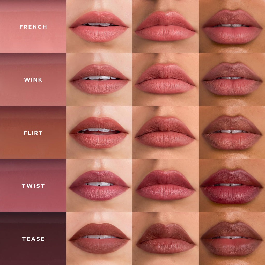 Saie Lip Liner 101 - Lip Pencil Made with a Creamy, Soft Matte Formula for a Naturally Framed or Fully Filled Look - Supercharged with Shea Butter & Jojoba Oil - French (.05 oz)
