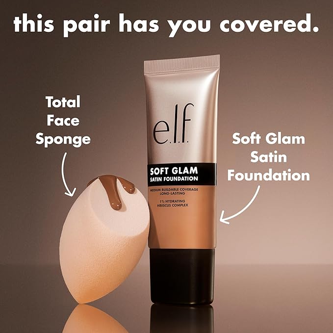 e.l.f. Soft Glam Foundation, Medium Coverage, Long-Lasting & Buildable Foundation For A Smooth, Satin Finish, Vegan & Cruelty-Free, 31 Medium Neutral