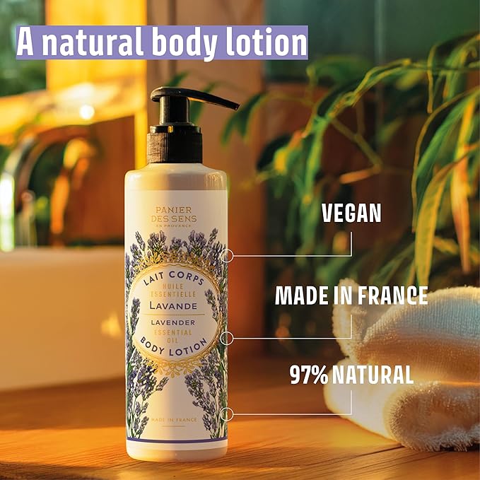Panier des Sens Lavender Body & Hand Lotion Pump, 8.45 fl oz