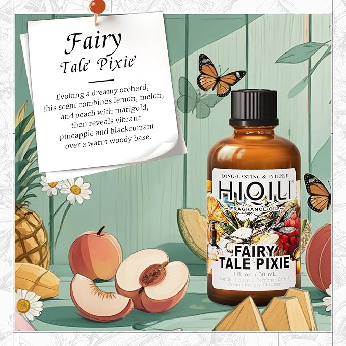 HIQILI Fairy Tale Pixie Fragrance Oil for Diffuser, Soap & Room Spray