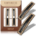 Kanprincess Rhinestone and Crystal Hair Clips 2-Pack, Sparkly Barrettes & Elegant Bling Accessories for Women & Girls(Set4)