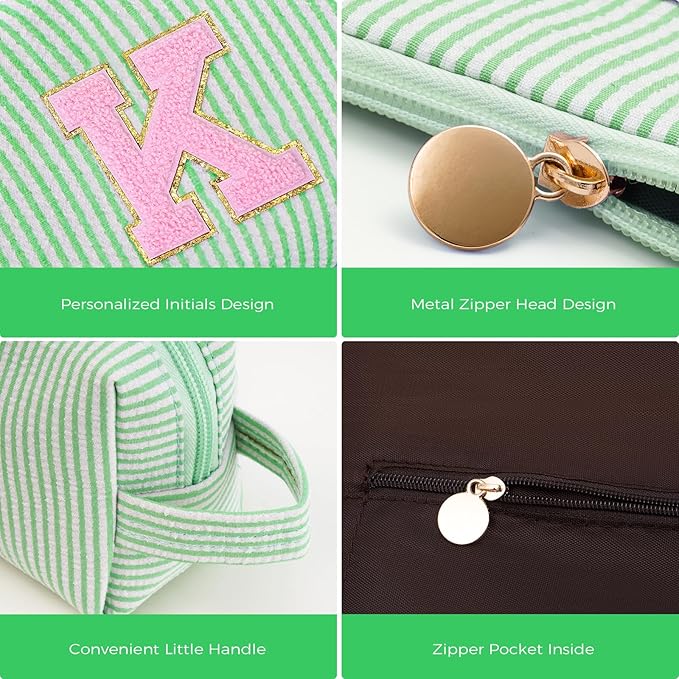 Btffitting Gifts for Teen Girls Women - Birthday Gifts for 10 11 12 13 14 15 16 17 18 Years Old Girl,Makeup Bag Cosmetic Bag,Teacher Gift Trendy Stuff Toiletry Bag - Green,K