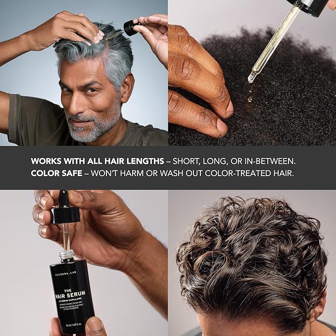 Caldera + Lab The Hair Serum | For Men, Fortifying, Scalp & Hair, 1.7 Fl Oz