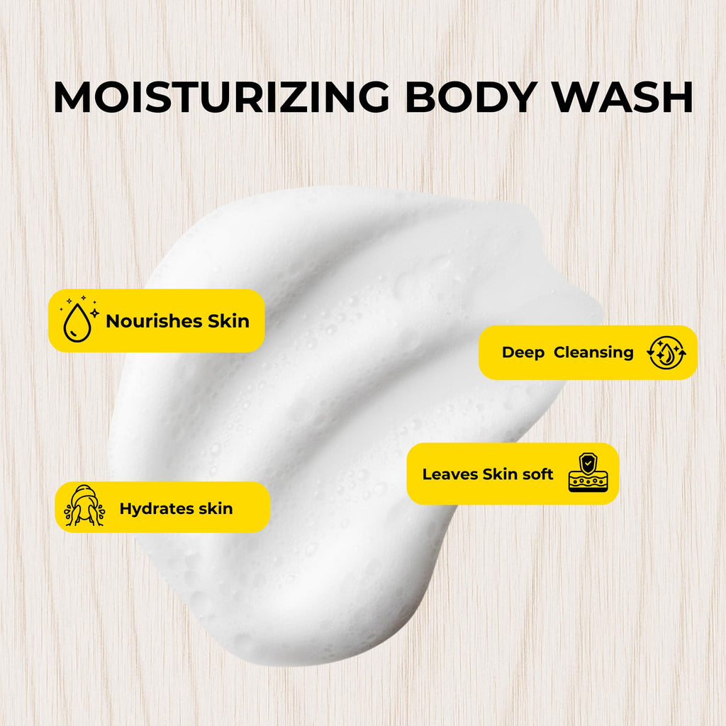 DANI Naturals Sandalwood Vanilla Body Wash, Sulfate-Free and Vegan,12 fl oz