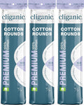 Cliganic Premium Cotton Rounds for Face (300 Count) - Makeup Remover Pads, Hypoallergenic, Lint-Free | 100% Pure Cotton