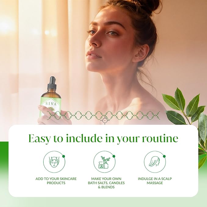Siva Citronella Essential Oil, Glass Bottle with Dropper, 4 Fl Oz (118 ml)