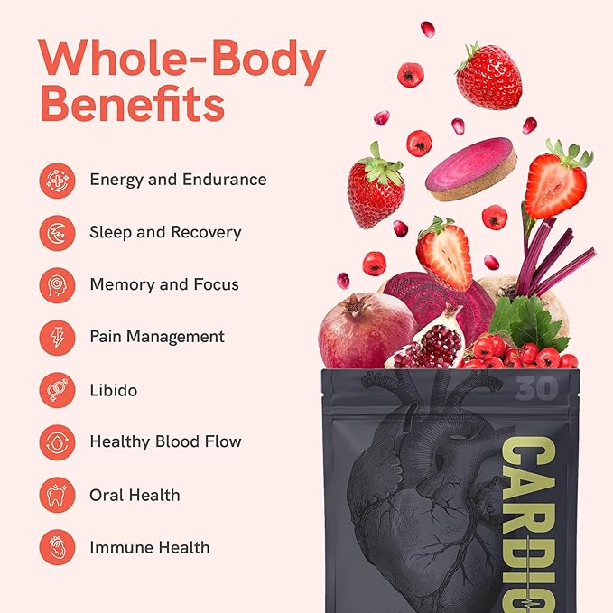 Cardio Miracle Nitric Oxide Supplement 60 Servings - Beet Root Powder with L-Arginine to Support Circulation, Blood Flow, Energy, Endurance, Stamina & Heart Health for Men and Women