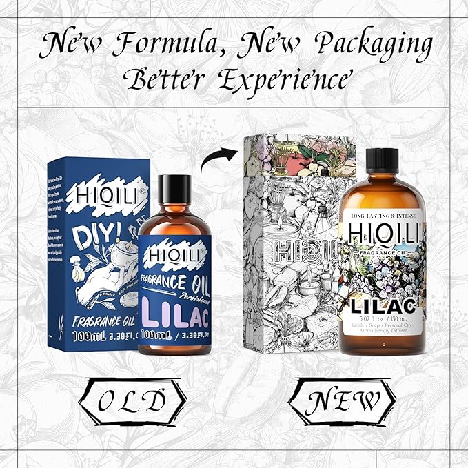 HIQILI Lilac Fragrance Oil for Women Perfume Making - 5.07 Fl Oz