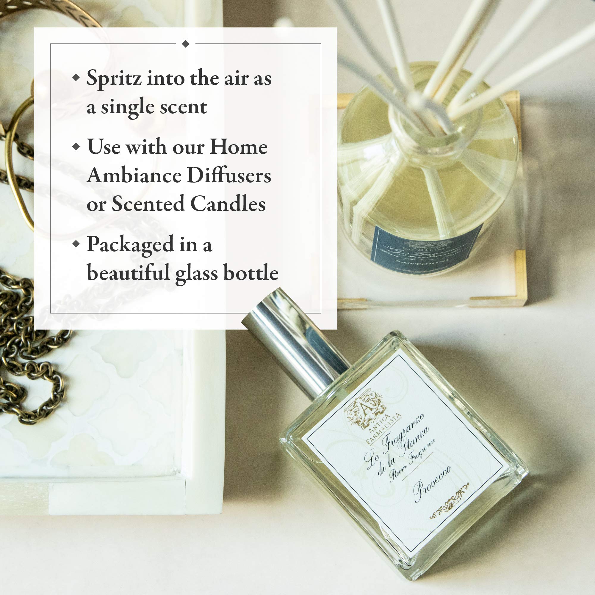 Antica Farmacista Room Spray - Elegant House Spray - Long-Lasting, Room Fragrance - Luxury Gift for Housewarming - Fig Leaf, 3.4 fl oz