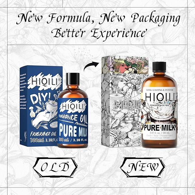HIQILI Pure Milk Fragrance Oil for Soap Making & Body Wash - 5.07 Fl Oz