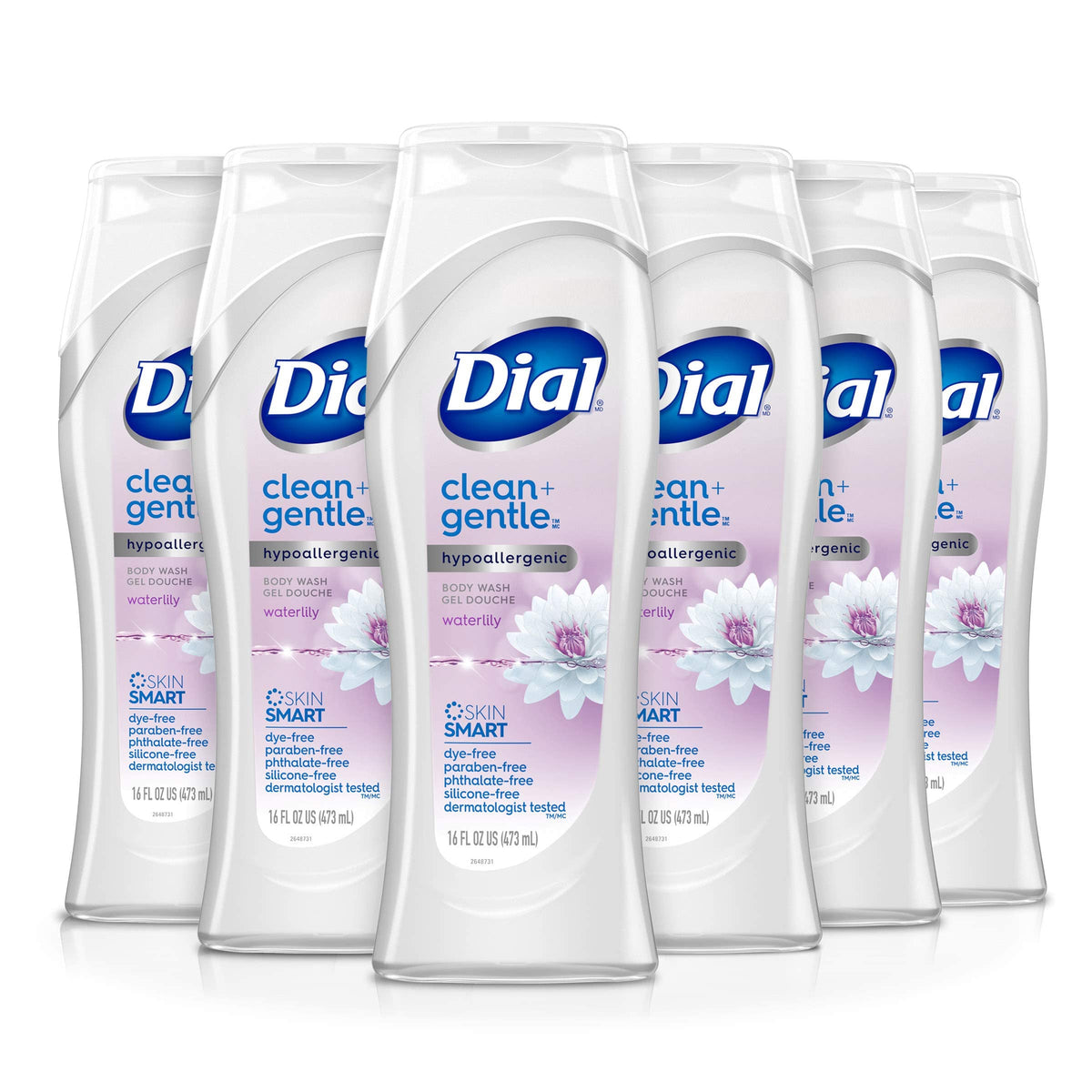 Dial Body Wash, Pamper & Indulge, Silk & Seaberry, 16 fl oz, Pack of 9