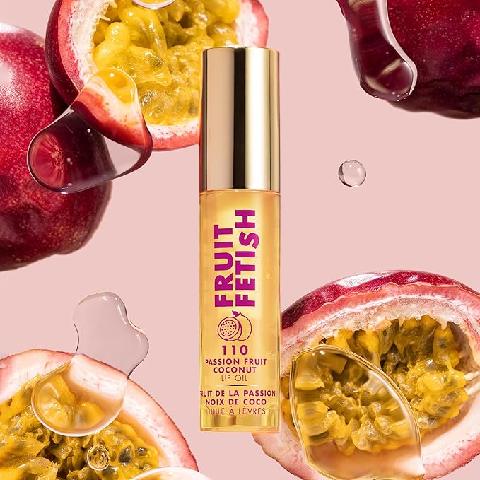 Milani Fruit Fetish Lip Oil, Tinted Hydrating Gloss - Passionfruit Coconut
