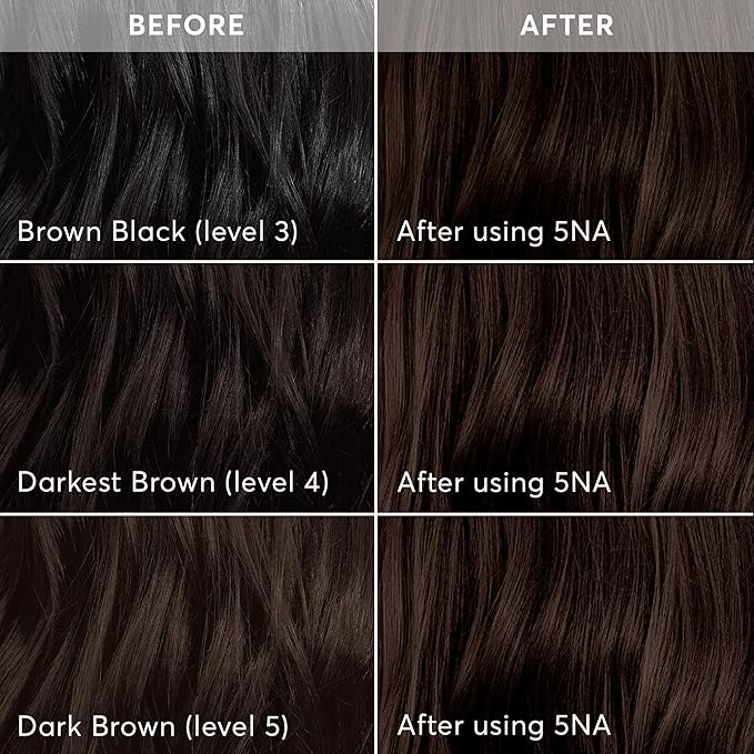 Madison Reed Radiant Hair Color Kit - 5NA Dark Ash Brown with Cool Smoky Undertones (Torino Brown), Permanent Hair Dye, Superior Gray Coverage & Dimensional Color | PPD-Free & Ammonia-Free, 1 Pack