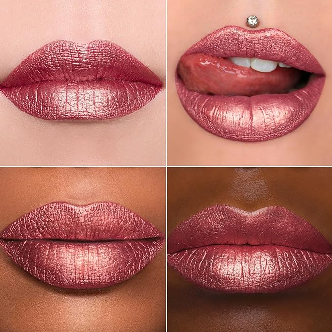 MAKI YIKA Red Lipstick Liquid for Women Metallic Lipsticks Long Lasting
