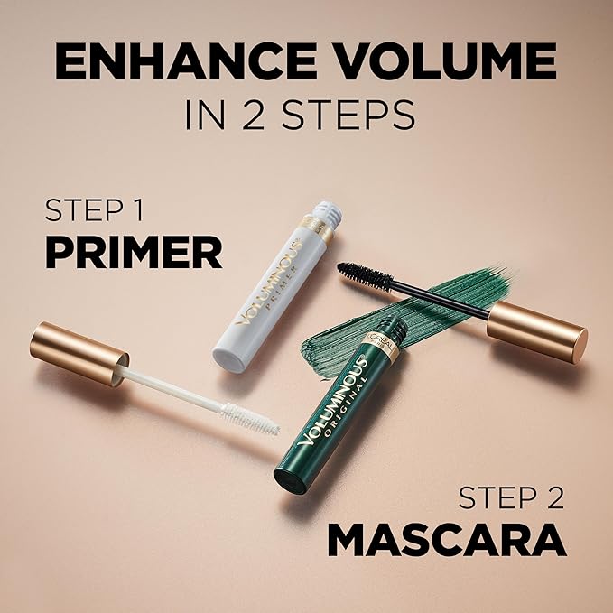 L’Oreal Paris Original Voluminous Mascara, Building Mascara Volume and Length Formula, Washable, Deep Green, 0.26 Fl Oz., 1 Count
