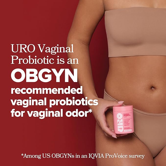 URO Vaginal Probiotics for Odor, Flora & pH Balance – 60-Day Supply