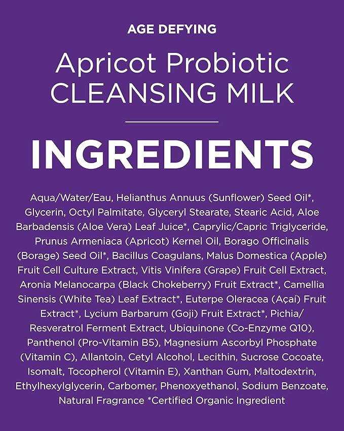 Andalou Naturals Age Defying Apricot Probiotic Cleansing Milk (6 fl oz)