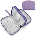 FYY Electronic Organizer, Travel Tech Pouch Bag, Large, Dark Purple