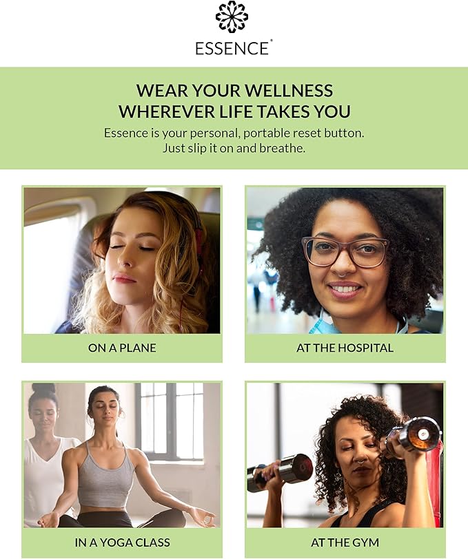 Essence Wearable Aromatherapy Nasal Diffuser – Stress Relief Essential Oil