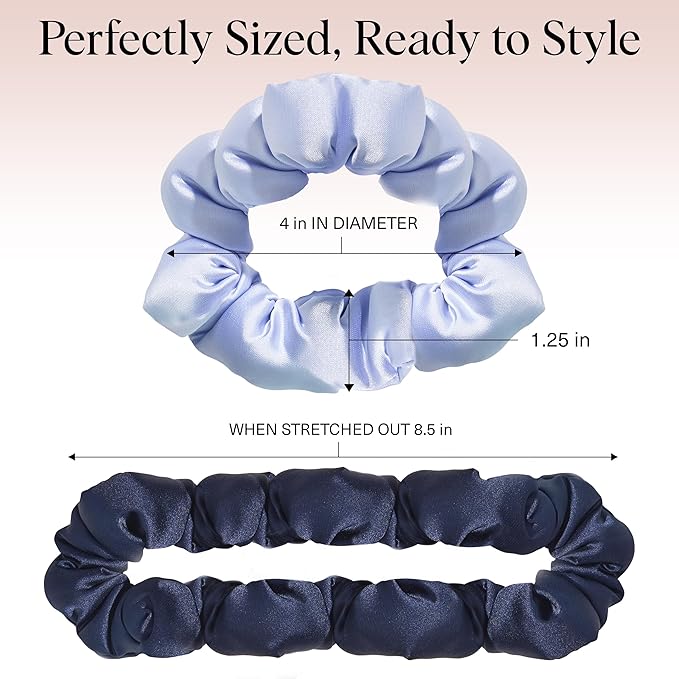 Kitsch Scrunchies for Women - Garden Bouquet, 3pcs